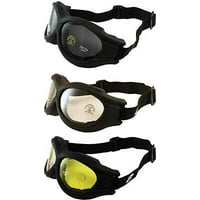 Birdz Buzzard Large Goggles Smoked Lens FITS OVER GLASSES